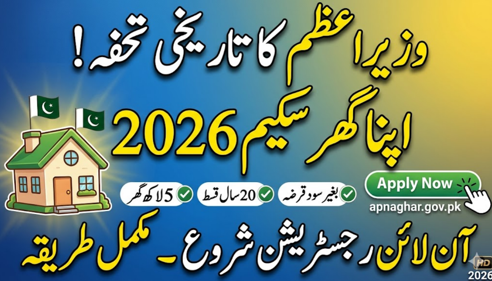 Shahbaz Sharif Apna Ghar Scheme Online Registration