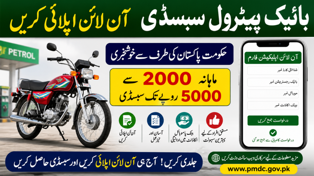 Bike Petrol Subsidy Apply Online 2026 – Complete Guide (Pakistan)