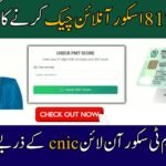 8171 PMT Score Check by CNIC Online